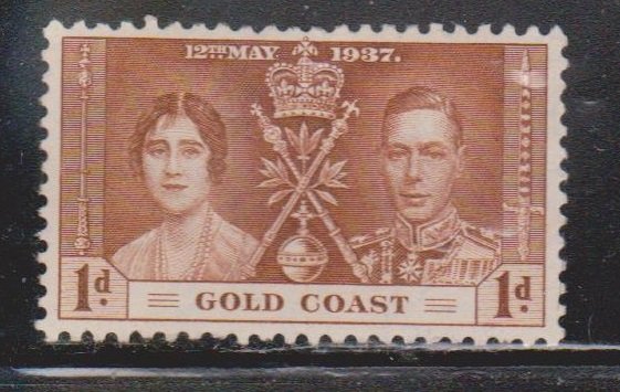 GOLD COAST Scott # 112 MH - KGVI Coronation