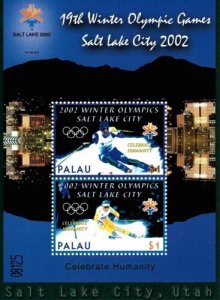 Palau 2002 - Winter Olympic Sports - Souvenir Stamp Sheet - Scott #688 - MNH