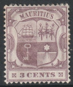 Mauritius Scott 95 - SG129, 1895 Victoria 3c MH*