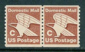 1947 20c C Eagle Fine MNH Dry Gum Pair