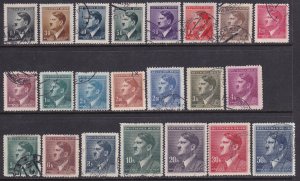 Bohemia and Moravia (1942) Sc 62-83 used, except #63 which is MH