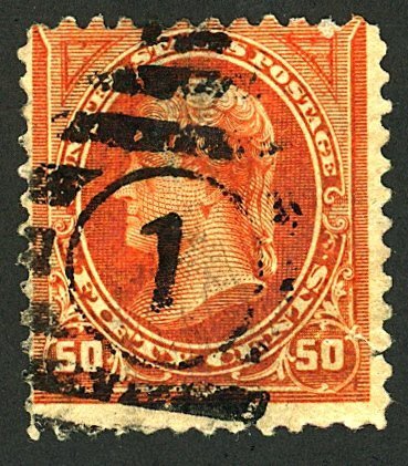 Scott 260 used 50 cent jefferson 1894