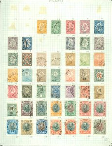 collection on pages FI: Bulgaria 1880-1940 CV $224