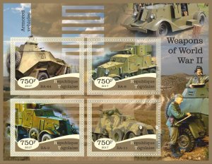 Stamps World War II 1+1 sheets perforated MNH** 2017 year