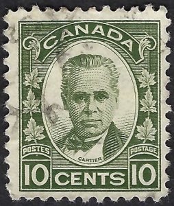 Canada #190 10¢ George-Etienne Carter (1931). Used.