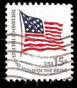 # 1597a USED SMALL BLOCK TAGGING FORT McHENRY FLAG