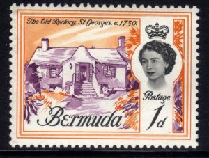 Bermuda 1962 - 68 QE2 1d The old Rectory  St Georges  Umm SG 163 ( G406 )