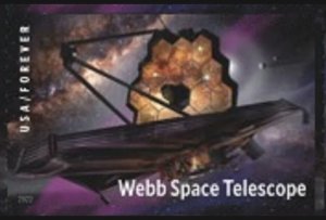 US James Webb Space Telescope NDC/Imperf Single Stamp Ships 15 Sep 2022 