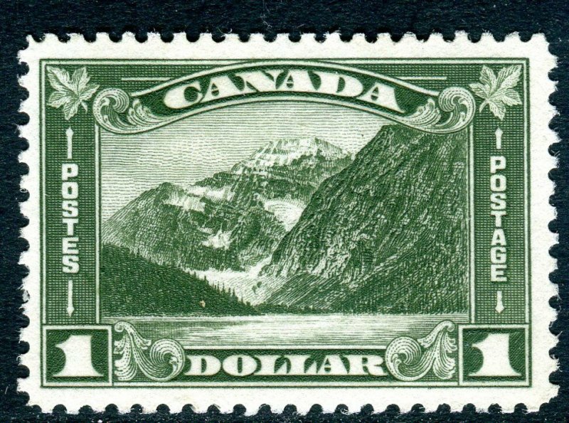 CANADA-1930 $1 Olive Green.  An unmounted mint example Sg 303