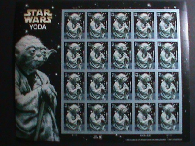 ​UNITED STATES-2007-SC#4205  STAR WARS- YODA- MNH-SHEET VERY FINE-RARE