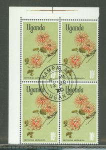 Uganda #128  Single (Complete Set) (Flowers)