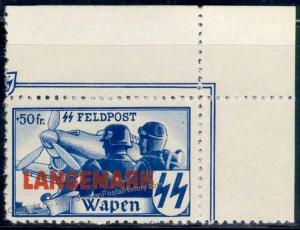 Belgium Germany SS Legion Langemark Error Feldpost Stamp g8765