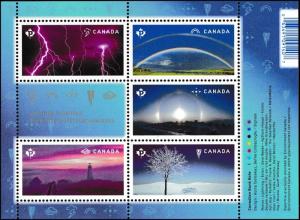 Canada 2838 Weather Wonders souvenir sheet MNH 2015