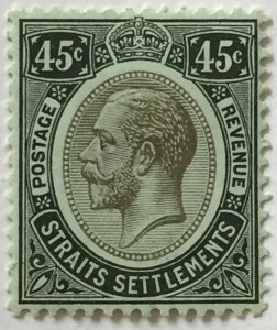 Malaya 1912 Straits Settlements KGV 45c MLH MCCA SG#208a M4709