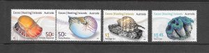 SHELLS - COCOS ISLANDS #343-7    MNH