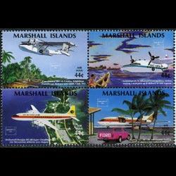 MARSHALL IS. 1986 - Scott# C6a Planes Set of 4 NH