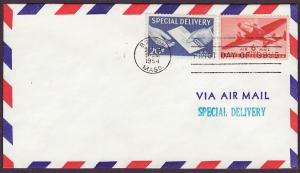 E20 Letter and Hands uncacheted FDC