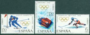SPAIN Scott 1509-1511, MNH** 1968 Grenoble Olympic set