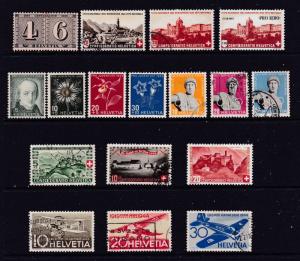 Switzerland a small M&U lot from 1940's