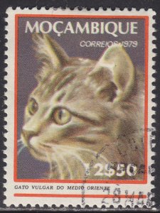 Mozambique 622 Long-Haired Mid·East Tabby Cat 1979