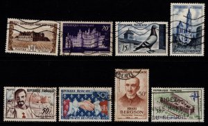 France 1951-59 various single stamp commemoratives [Used]