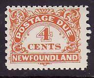 Newfoundland-Sc#J4- id15-unused  NH 4c Postage Due-1939-