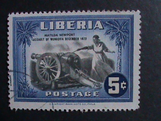 ​LIBERIA-1947 SC#301-4,C57  125TH ANNIV: DEFENCE OF MONROVIA-1822 CTO VF