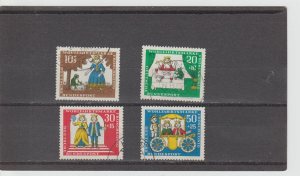 Germany  Scott#  B418-B421  Used  (1966 The Princess and the Frog)