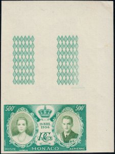 MONACO C46-C48 IMPERF Top Right Corner Singles (32521) 