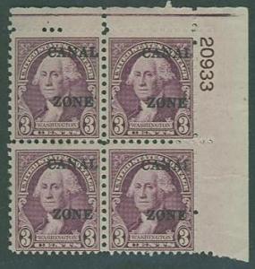 Canal Zone SC#115 Pres Washington Block of 4 MNH