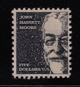 1973 John Bassett Moore Sc 1295a $5 black, tagged MNH single stamp (C