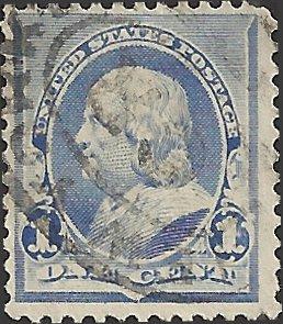 # 219 DULL BLUE USED BEN FRANKLIN SCV-0.75