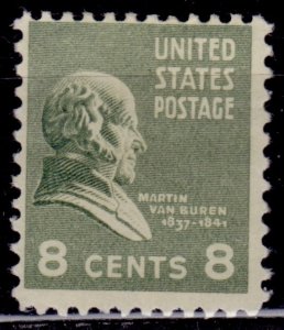 United States, 1938, Martin Van Buren, 8c, sc#813, MLH