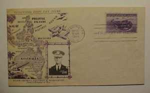 US PHILIPPINES CROSBY CACHET MAJ GEN JONATHAN WAINWRIGHT JAPAN POW 1944