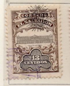 El Salvador 1907 Early Issue Fine Used 13c. Optd 111277