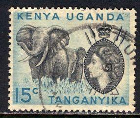 Kenya Uganda & Tanzania; 1958: Sc. # 105: O/Used Single Stamp