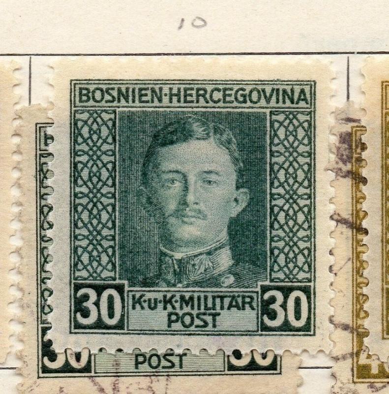 Bosnia Herzegovina 1917 Early Issue Fine Mint Hinged 30h. 089472