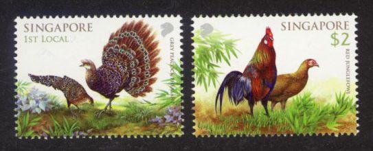 Singapore Sc# 1626-7 MNH Birds