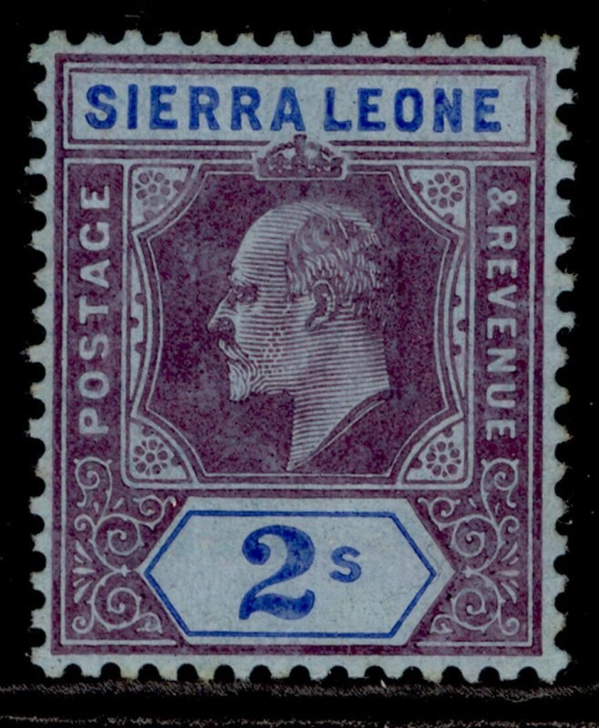 SIERRA LEONE EDVII SG109, 2s purple & bright blue/blue, M MINT. Cat £26.