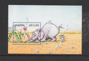NAMIBIA #977 COMIC ELEPHANT & SNAKE MNH