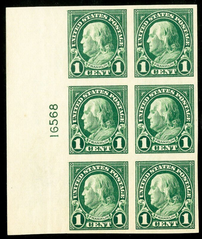 US Stamps # 575 MNH Superb Plate Block Of 6