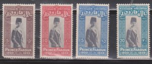 EGYPT Scott # 115-8 MH - Prince Farouk