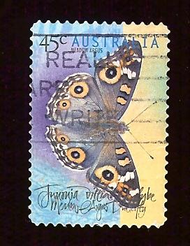 Australia 1697 45c Meadow Argus butterfly 1998 perf 11