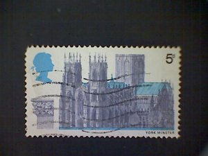 Great Britain, Scott #590, used(o), 1969, York Minster, 5d