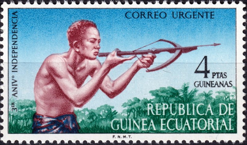 EQUATORIAL GUINEA - 1971 - Mi.15 4Ptas - 3rd Year of Independance - MNH**