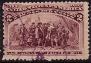 U.S. Scott #231 2-Cent Stamp - Used Single