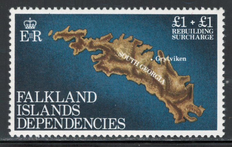 Falkland Islands Dependencies 1982 Semi-Postal Scott # 1LB1 MH