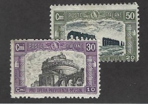 Italy SC B30-B31 Mint Fine SCV$33.50...Worth a Close Look!