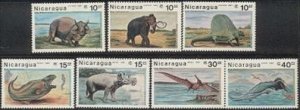 Dinosaurs Prehistoric  by Nicaragua MNH Sc 1617-23