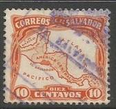 EL SALVADOR 500 VFU MAP T916-10